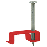 Metal Red LSF Cable Clips for 1.0-2.5mm Twin & Earth Cable Box of 100